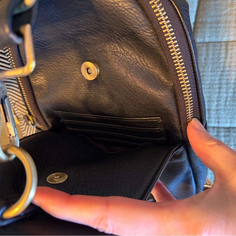 Anthropologie Liberty Swing Bag in Black Vegan Leather - Picture 6 of 8